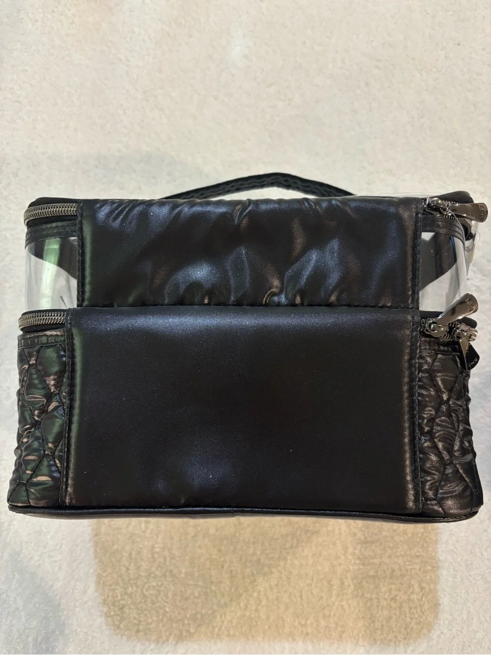 Lug whoosh cosmetic case storage metallic black